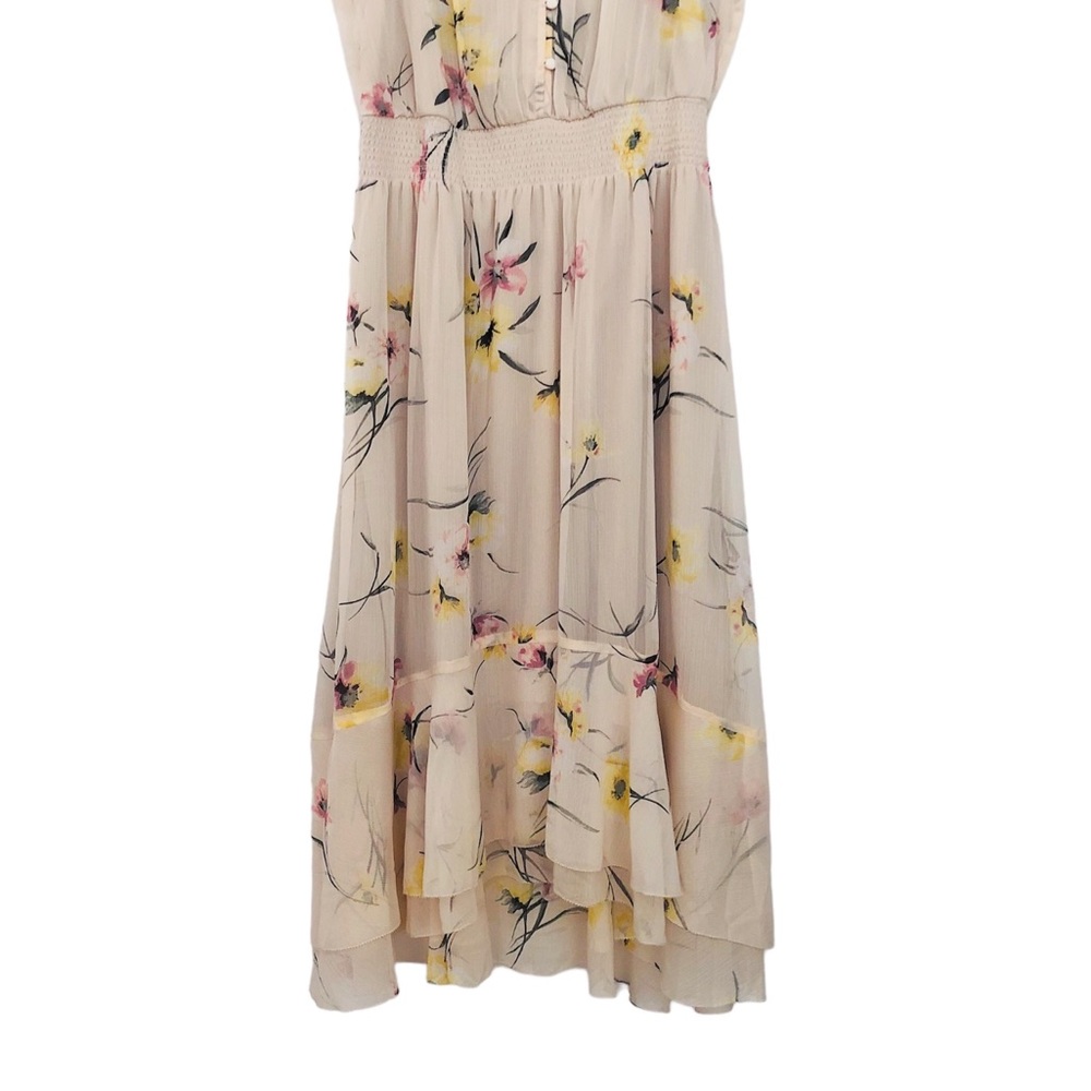 NWOT- White House Black Market - Floral high-low hemline Midi Dress - Picture 4 of 8